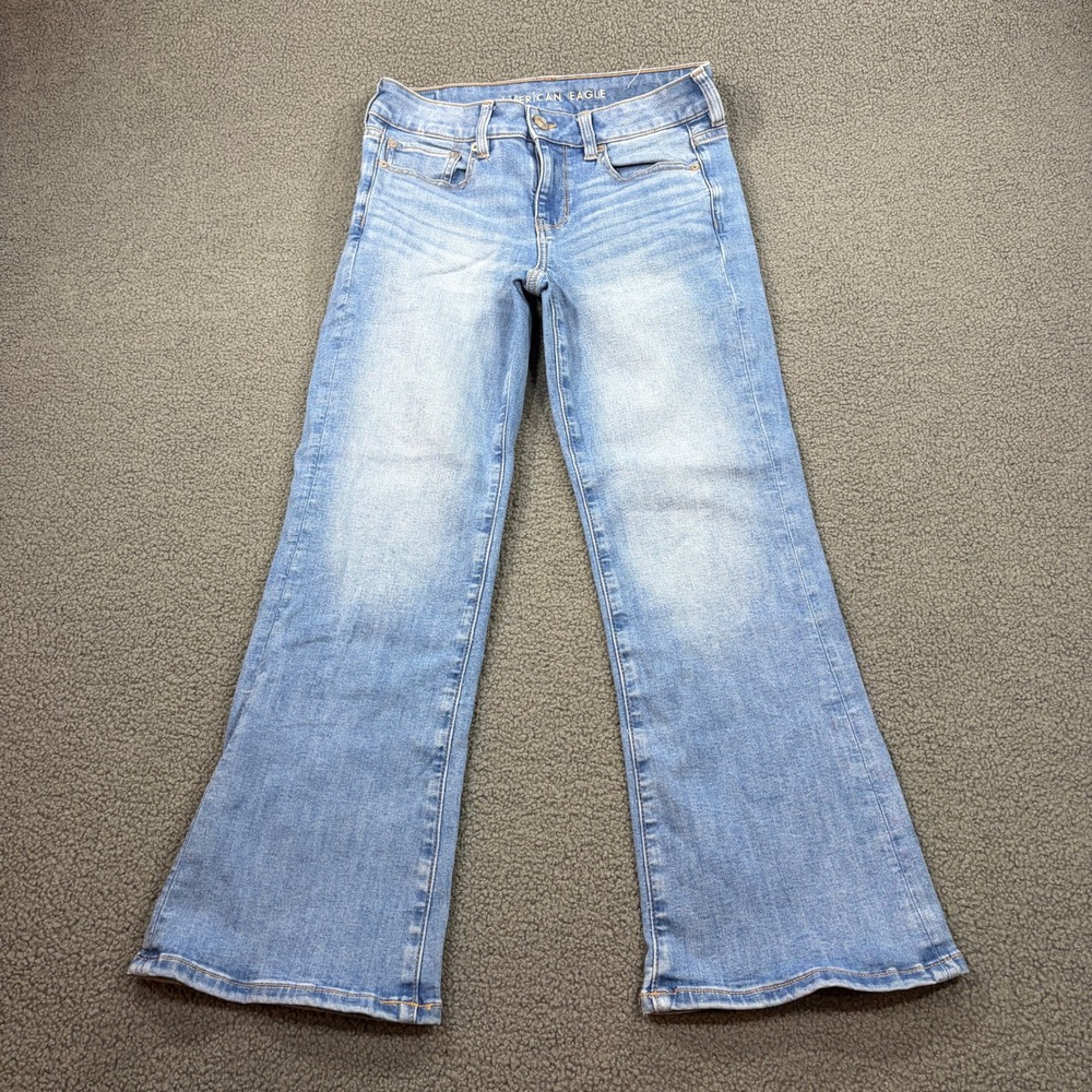 American Eagle Jeans Womens 4 Blue Favorite Boyfriend Next Level Stretch X-Short